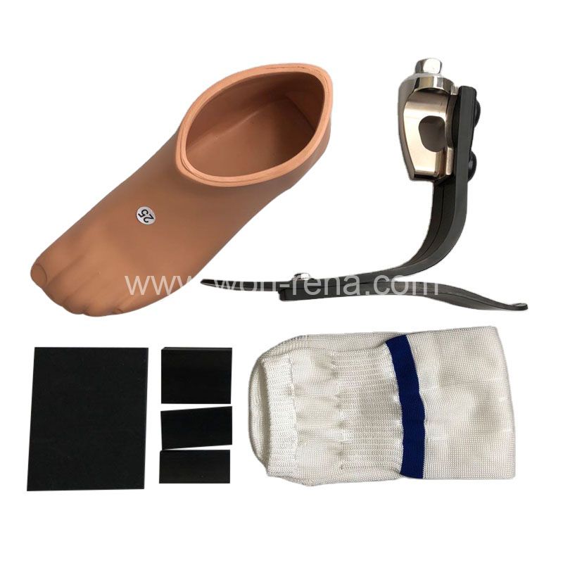 Prosthetic Leg High ankle Prosthetic Foot Carbon Fiber With Titanium Adapter Prosthetic Foot Carbon