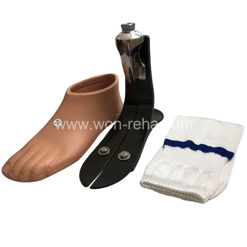 Prosthetic Leg High ankle Prosthetic Foot Carbon Fiber With Titanium Adapter Prosthetic Foot Carbon